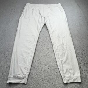 Peter Millar Pants Mens XL 38x29 Gray Jogger Microfiber Elastic Waist Slim Cuff